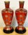 Metal Mid 20th Century Chinese Red Cloisonné Zodiac Vases With Stands - a Pair For Sale - Image 7 of 13