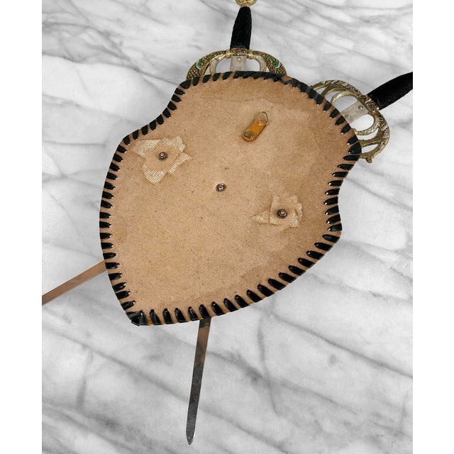 Vintage Spanish Revival Medieval Knight Coat of Arms Wall Plaque For Sale - Image 10 of 10