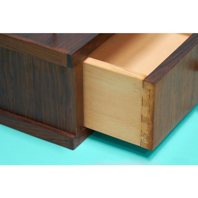 1960s Danish Rosewood Floating Nightstand For Sale In New York - Image 6 of 8