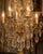 1990 French Louis XVI Gold Bronze Crystal Candelabra Table Lamp For Sale - Image 4 of 16