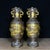 Late 20th Century Pair of Vintage Gilt Bronze Dragon Vases – "Dragon Rising From the Sea" Motif For Sale - Image 5 of 9