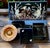 Tiger Smoking Box & Ashtray Set Circa 1950 Korean Black Lacquer Mother-of-Pearl For Sale - Image 11 of 18
