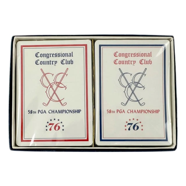 Congressional Country Club Pga Golf Championship Double Deck Playing Cards For Sale