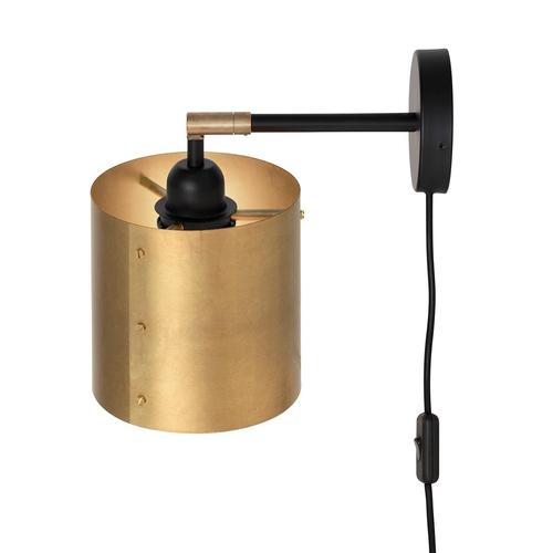 Scandinavian Black Brass Svep Wall Lamp by Kunsthandel For Sale - Image 3 of 6