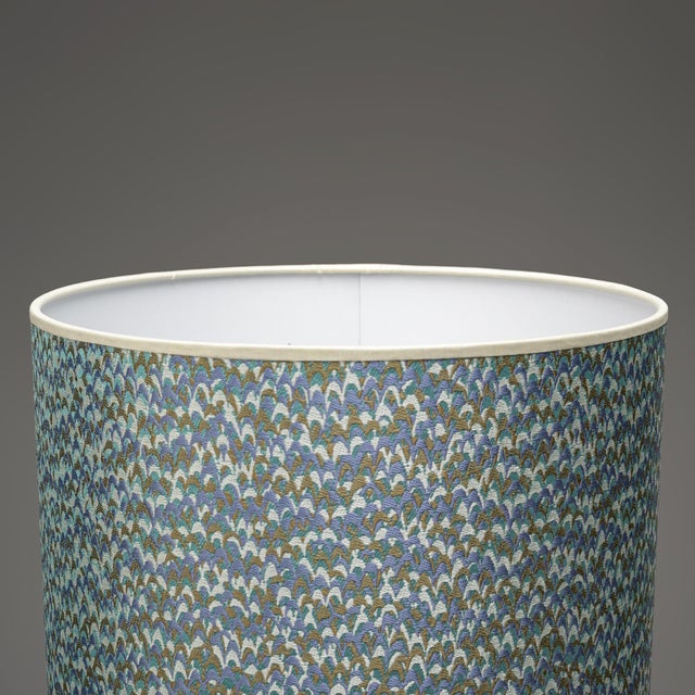 1980s Large Glass Table Lamp by Hsin-Lun Ling for Holmegaard, 1980s For Sale - Image 5 of 7