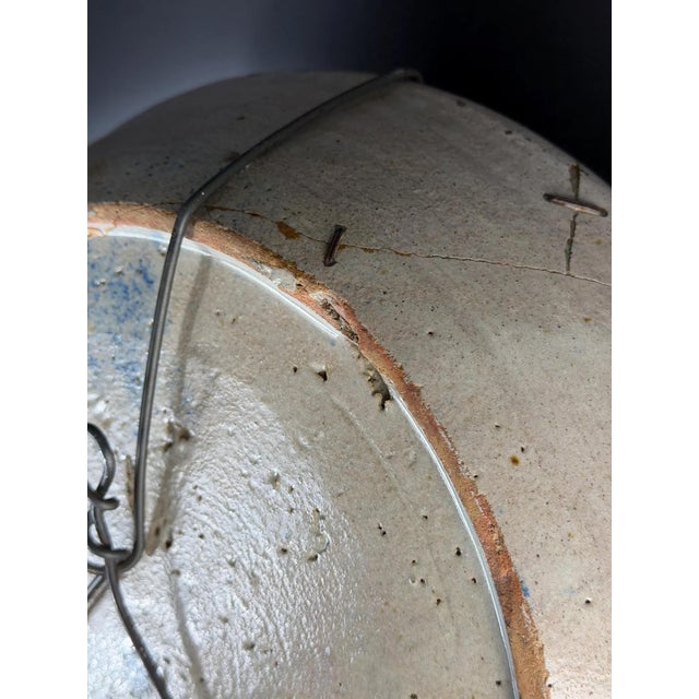 Spanish Fajalauza Bowl in Hand-Painted Blue and White Pottery from Lebrillo For Sale - Image 12 of 16