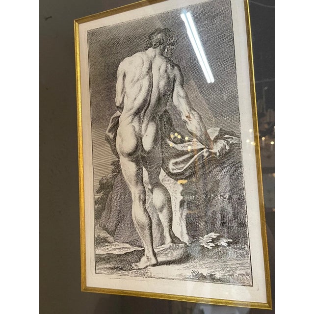 Mid 20th Century Italian Vintage Black and White Copper Engravings - Set of 4 For Sale - Image 5 of 6