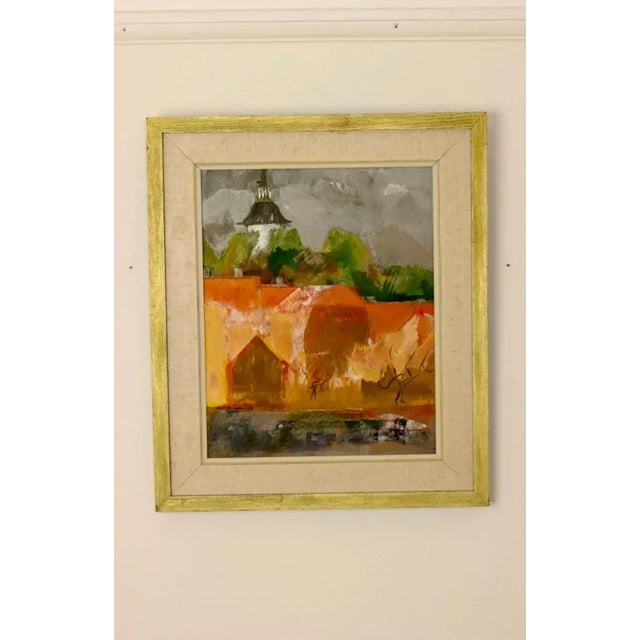 Marie Ekbom, Abstract Landscape, 1958, Oil, Framed For Sale - Image 10 of 11