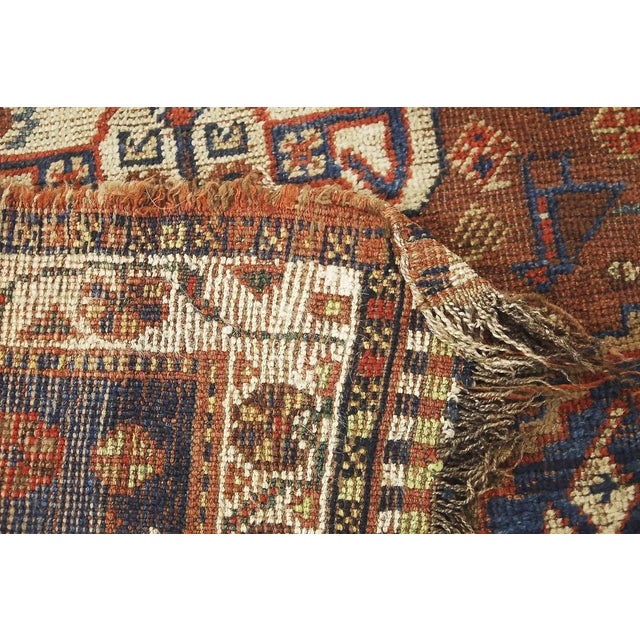 Antique Middle Eastern Hand-Woven Rug, 1880s For Sale - Image 10 of 18