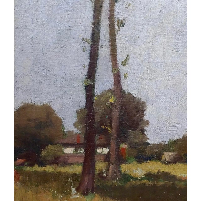 Impressionist Impressionist William J. Kaula -New Hampshire Cottage Landscape Oil Painting For Sale - Image 3 of 9