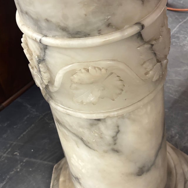Antique Liberty Illuminated Alabaster Column, 1920s For Sale - Image 10 of 15