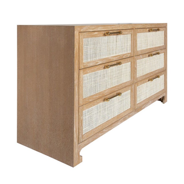 New special order item. Not vintage. British West Indies style with a modern flair, this extraordinary 6 drawer chest...