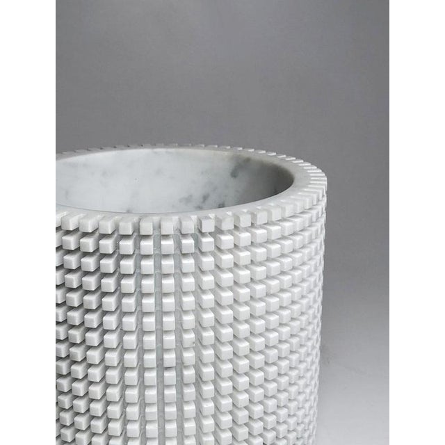 Green Pixel R3 Decorative Vase in Laguna Green Marble by Bufalini Marmi For Sale - Image 8 of 10