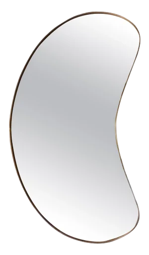 Freeform Brass Wall Mirror by Gio Ponti, Italy 1950s