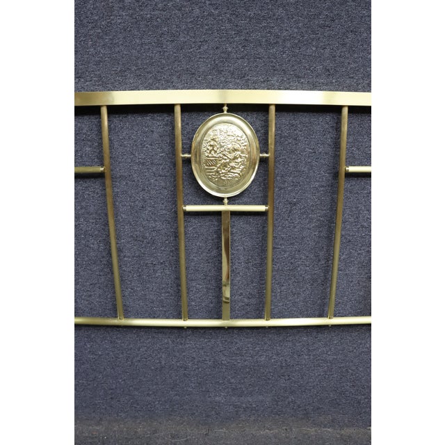 Wesley Allen Brass King Headboard For Sale - Image 9 of 11