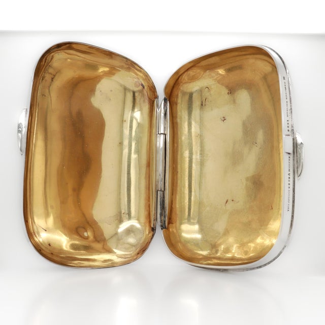 Antique Tiffany & Co. Sterling Silver Engraved & Monogrammed Soap Box For Sale - Image 16 of 17