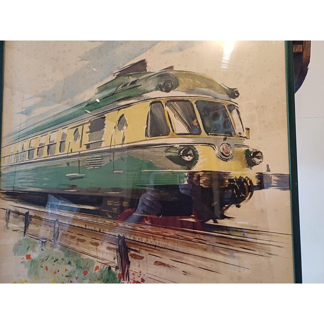Sncf poster 1958 by albert brenet, no: 99, rc seine, 55 b 4944 sapho paris, wooden frame under glass, dimensions: 100 cm x...