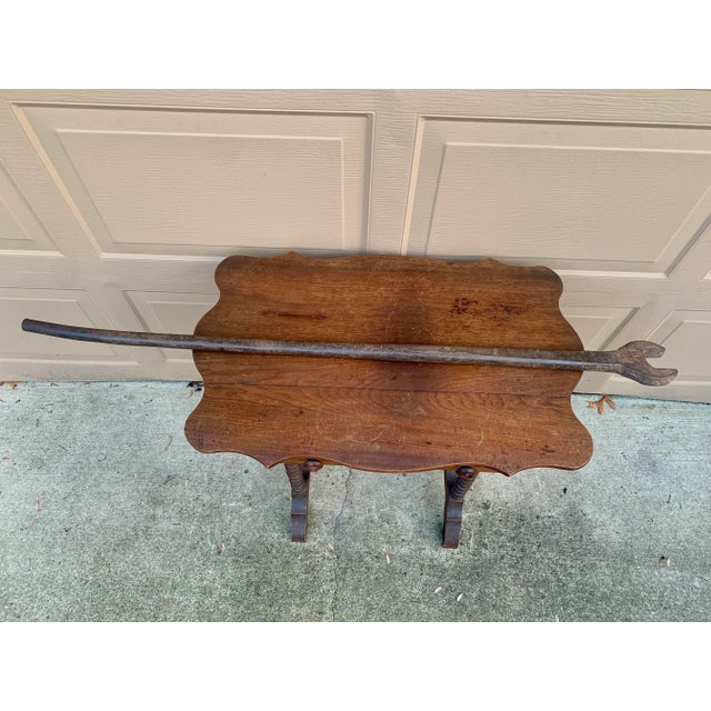 Monumental Early 20th Century Hand-Forged Iron Railroad Wrench For Sale - Image 10 of 10