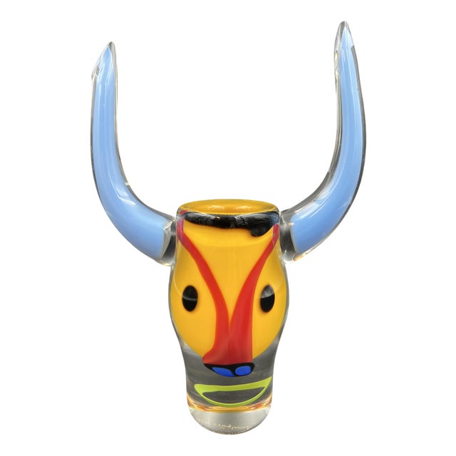 Bull Vase by Erik Höglund for Strömberghyttan For Sale