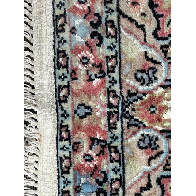 Little Vintage Silk and Wool Pakistani Rug from Bobyrugs, 1980s For Sale - Image 14 of 16