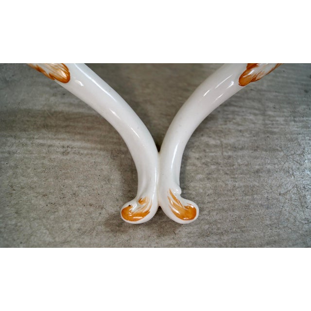 1970’s Italian Wall Mounting Hand Painted Ceramic Shelf For Sale - Image 11 of 12