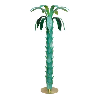 Murano Glass Palm Tree Floor Lamp For Sale