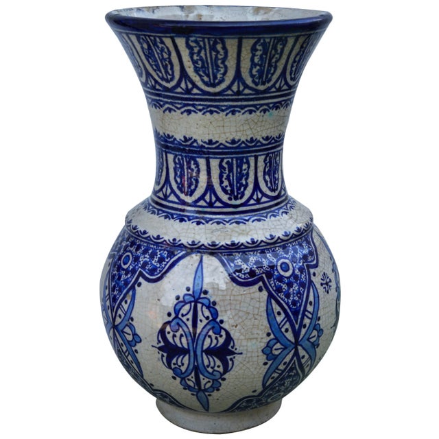 Late 20th Century Moorish Ceramic Vase For Sale - Image 5 of 11