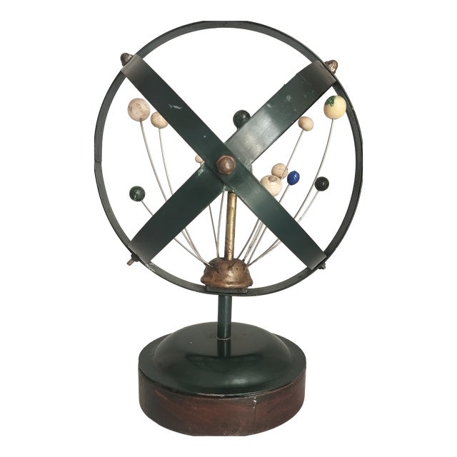 Vintage Industrial Scientific Planetary Armillary Sphere, 1930s-1940s For Sale