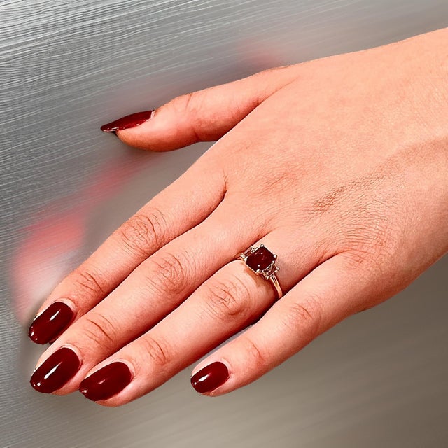 Natural Ruby Sapphire Ring 6.5 14k Y Gold 2.51 TCW Certified For Sale - Image 4 of 18