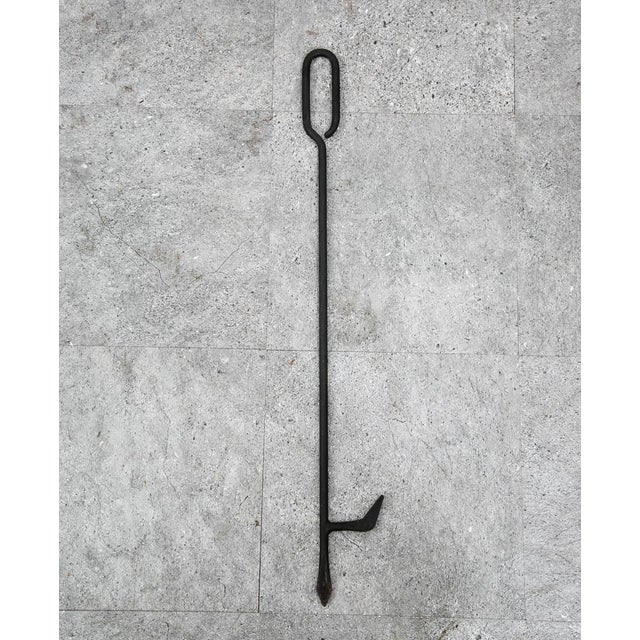 Mid Century Modern Fireplace Tools Metal Cast Iron Pilgrim Seymour Nelson MCM For Sale - Image 9 of 11