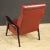 Italian Armchair in Red Faux Leather, 1970s For Sale - Image 9 of 13