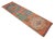 Mythological Runner Rug Hand-Knotted 2'9"x9'6" Vibrant Orange Turkish Rug Kitchen Runner Extraterrestrial Motif For Sale - Image 4 of 14