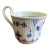 1970s Royal Copenhagen Blue Fluted Plain High Handle Cup 73 For Sale