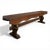 Large Rustic Bench in Oak with a Wedge Mechanism For Sale - Image 6 of 6