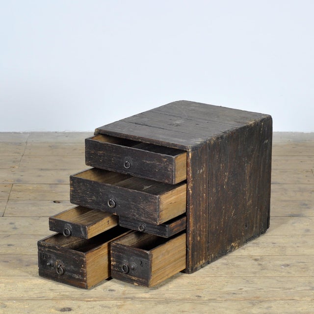 Early 20th Century Small Antique Japanese Chest of Drawers, 1900 For Sale - Image 5 of 13