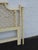 Hollywood Regency Faux Bamboo Posted Painted King Size Headboard 6681 For Sale - Image 11 of 16