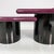 Italian Modern Purple Glossy Lacquered Wood and Metal Coffee Tables, 1970s, Set of 3 For Sale - Image 16 of 18