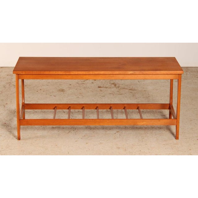 Mid-Century Modern Teak Coffee Table with Magazine Rack, 1960s For Sale - Image 10 of 10