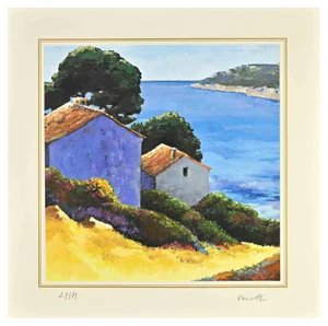 After Nicholas Verrall, The Houses on the Lake, Lithograph, Late 20th Century