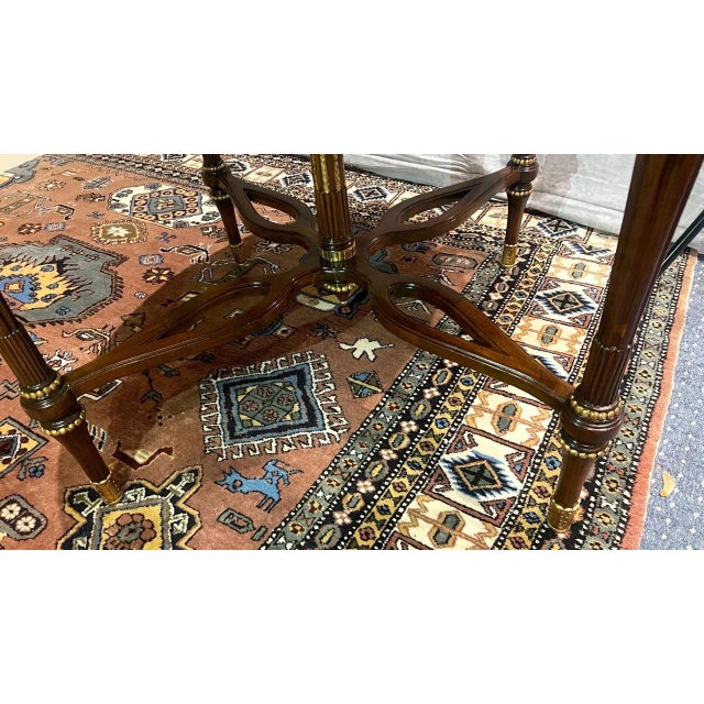 1990s Maitland-Smith Round Center Table For Sale - Image 9 of 11