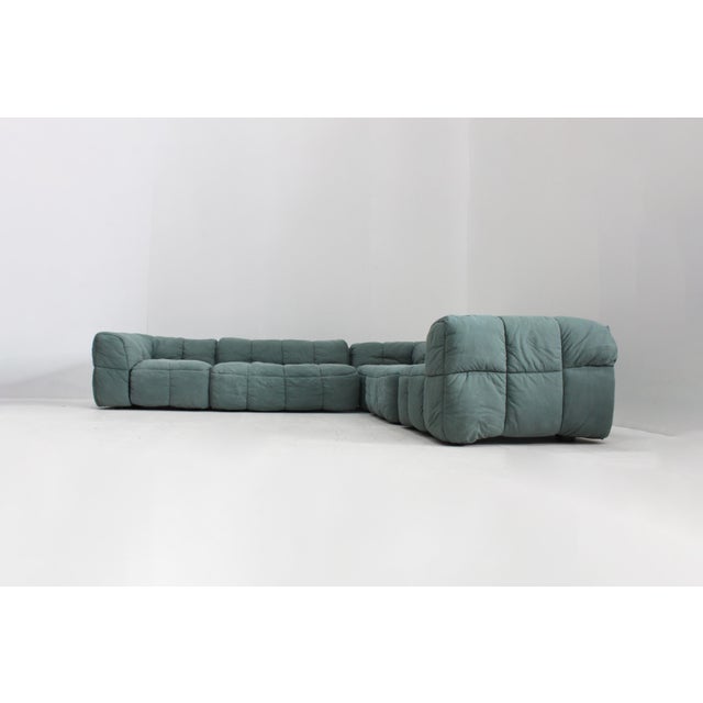 Vintage Modular Arflex Strips Sofa designed by Cini Boeri in the 1970s . This modular sofa consits of 5 elements. with 3...