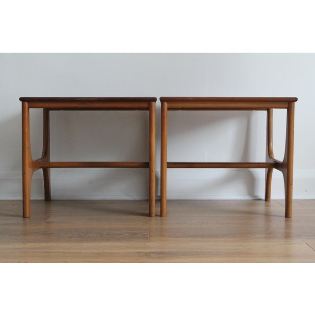 1960s Mid-Century Modern Danish Minimalist Side Tables, 1960s, Set of 2 For Sale - Image 5 of 10