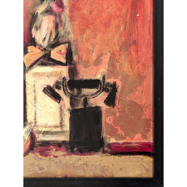 Paint David Adickes Modern Abstract Painting of a Bearded Man Sculpture with a Bird, Phone, & Boats, 1990s For Sale - Image 7 of 11