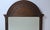 Victorian Antique 1910s Carved Oak Wall Mirror Arched Top Floral Wood Stamped #2375 32x17 For Sale - Image 3 of 12
