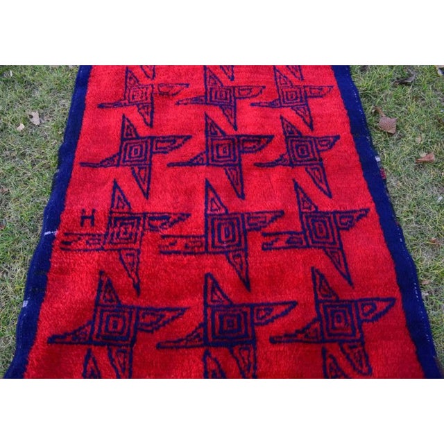 Vintage Angora Mohair Tulu Rug 3'9'' X 5'12'' For Sale In Philadelphia - Image 6 of 11