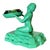 1920s Green Enamel Nuart Nude Female Ashtray With McCoy Ashtray For Sale - Image 4 of 6