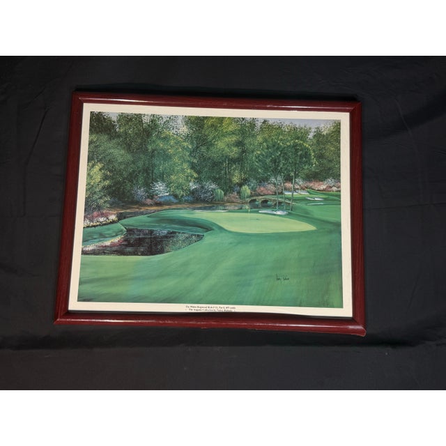 Framed landscape print of The White Dogwood Hole #11 at Augusta National, from The Augusta Collection by Nancy Ralston....