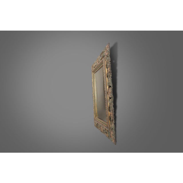 20th Century Baroque Mirror in Resin, Belgium, 1970s For Sale - Image 6 of 11