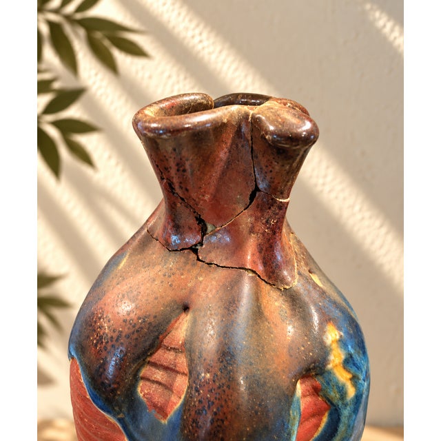 Meiji Period Ishiguro Koko Signed Sumida Gawa Japanese Figural Vase, C. 1890–1910 For Sale - Image 11 of 11