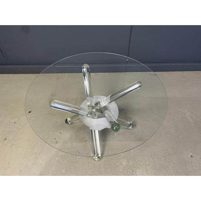 Murano Glass Arlequin Coffee Table attributed to Maurice Barilone, 1980s For Sale - Image 10 of 14